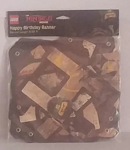 Party Banner, The LEGO NINJAGO Movie 'HAPPY BIRTHDAY'