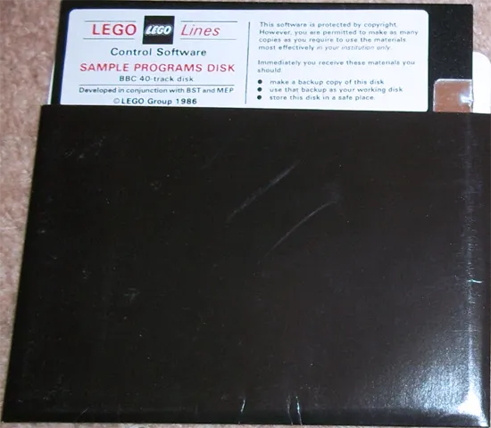 Education LEGO Lines Control Software Sample Programs Disk (BBC Version)