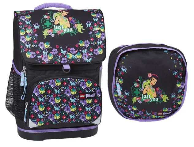 School Bag Backpack Set Friends Jungle