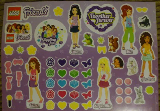 Sticker Sheet, Friends, Sheet of 55