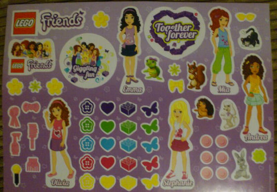 Sticker Sheet, Friends, Sheet of 55