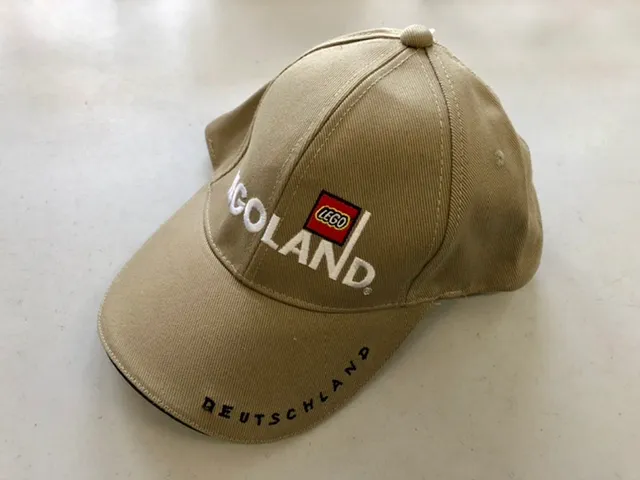 Ball Cap, LEGOLAND Deutschland Pattern - 'Deutschland' on Bill (type 2 with ventilation holes on sides)