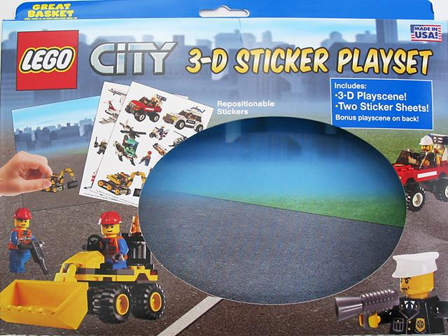 Sticker Sheet, City 3D Sticker Playset