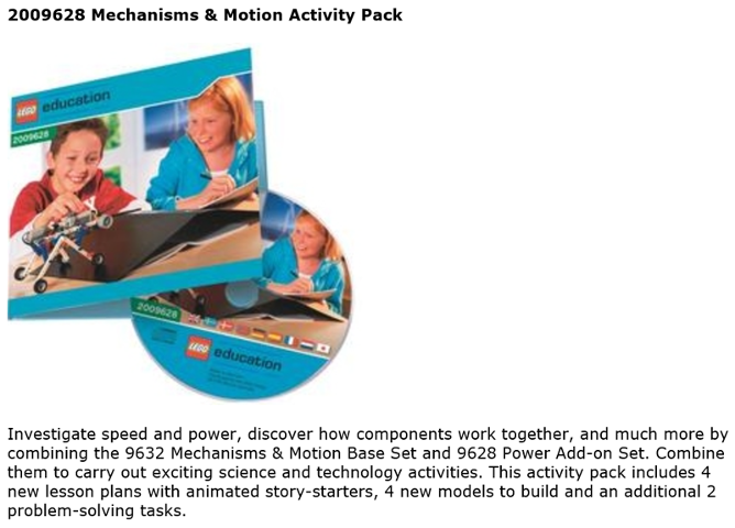 Education Mechanisms & Motion Activity Pack