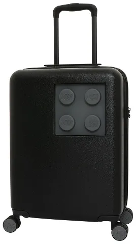 Trolley Suitcase, Urban 20" - Black with Dark Bluish Gray Wheels and Brick 2 x 2