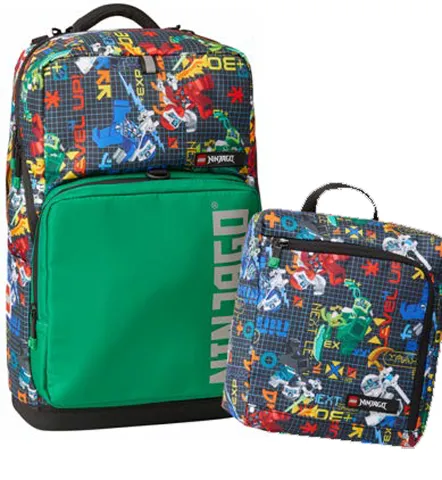 Backpack Set Optimo Plus NINJAGO Prime Empire with Attachable Gym Bag