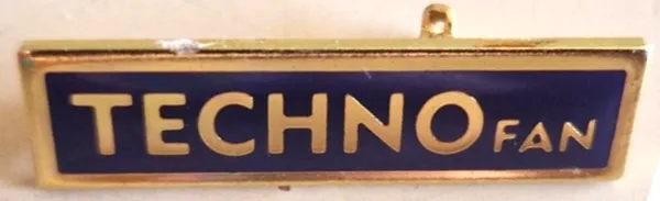 Pin, Techno Fan, Cast Metal