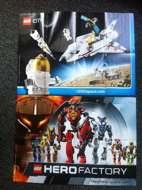 Hero Factory / City Space Shuttle Poster, Double-Sided