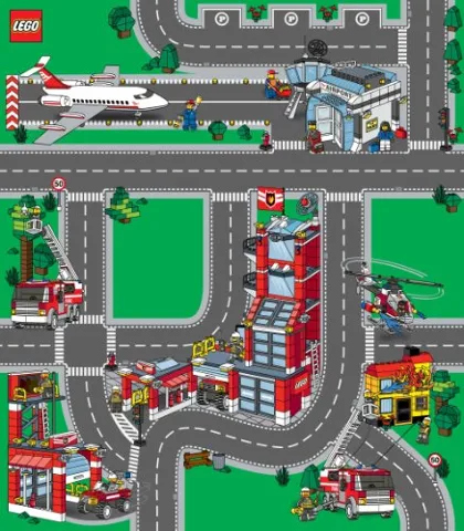 Playmat, LEGO City - Fire & Airport