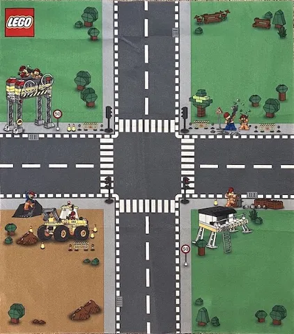 Playmat, LEGO City - Construction, Crossroads