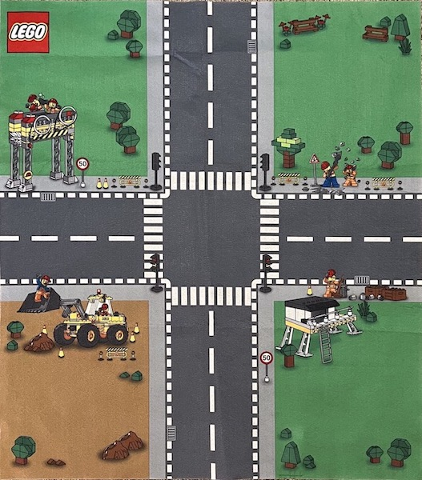 Playmat, LEGO City - Construction, Crossroads