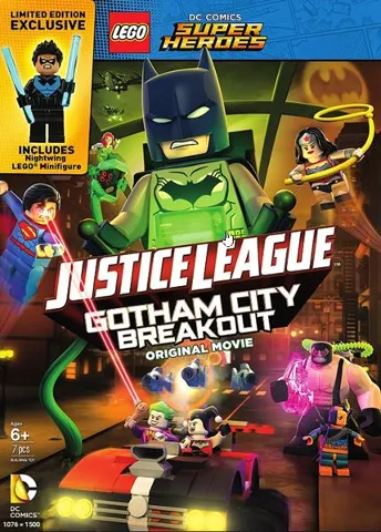 Video DVD - Justice League: Gotham City Breakout with Minifigure
