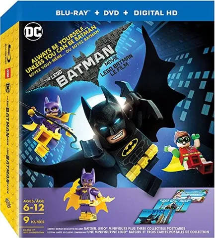 Video DVD and BD and Digital HD - The LEGO Batman Movie with Minifigure and Postcards (French Version)