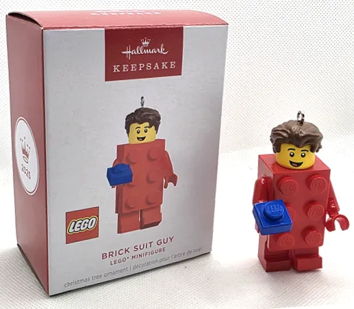 Christmas Tree Ornament, Hallmark LEGO Brick Suit Guy
