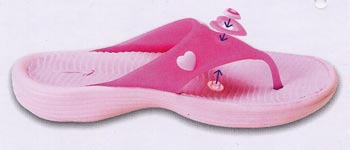 Shoe - Clikits Sandal, Light Pink Bottom with Dark Pink Top