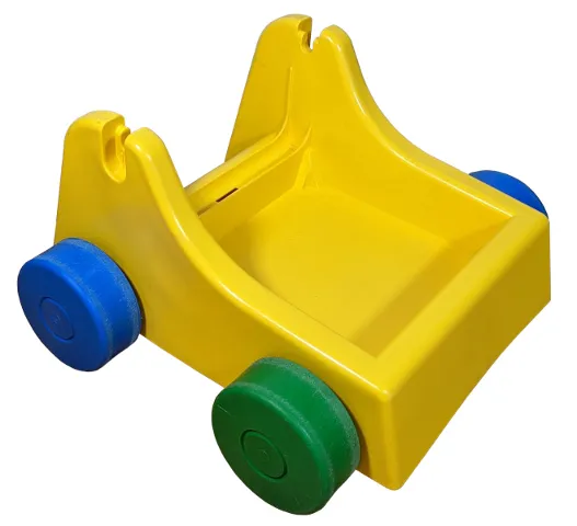 Primo Storage Vehicle with Blue and Green Wheels