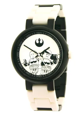 Watch Set, SW Luke Skywalker & Han Solo Adult's, Black and White Links