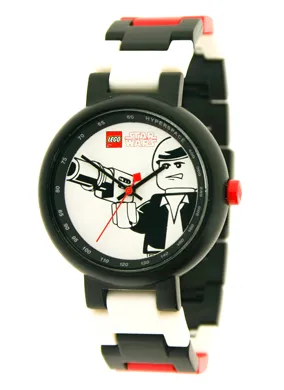 Watch Set, SW Han Solo Adult's, Black, Red, White Links