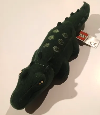 Crocodile Plush - Embroidered Studs on Back