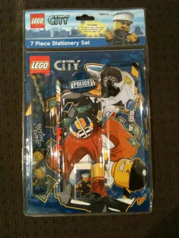 Stationery Set, City Police 7 Piece