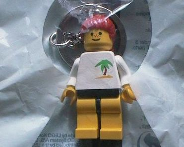 Paradisa Female with Palm Top Key Chain