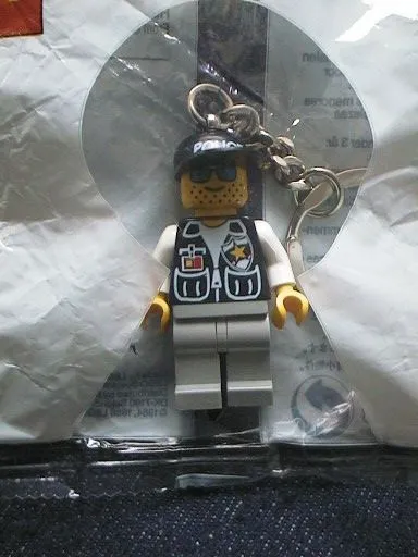 Police Officer Key Chain, Printed Cap