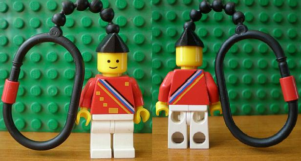 Legoland Ambassador Key Chain - plastic chain, with stripes on back