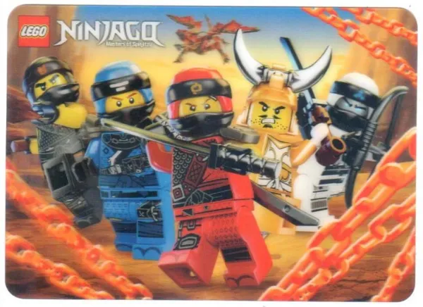 NINJAGO 3D Lenticular Card 2018 - 5 Characters