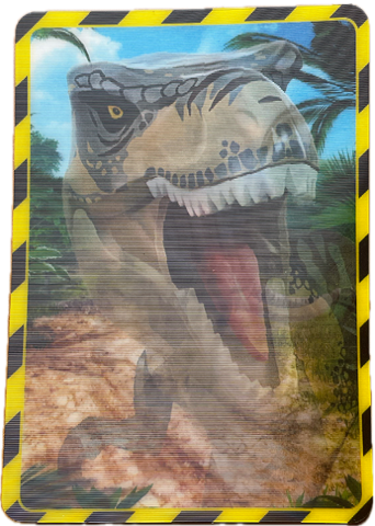 Jurassic World, Blue Ocean 2019 3D Lenticular XXL Card - Tyrannosaurus rex