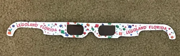 Glasses, 3D with LEGOLAND Florida and Bricks Pattern