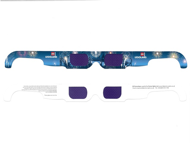 Glasses, 3D with LEGOLAND and Fireworks Pattern