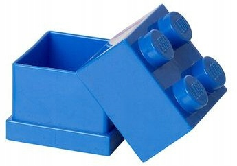 Lunch Box, Mini (60ml), 2 x 2 Brick Shape, Blue