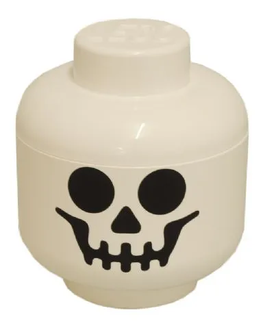 Minifigure Head Storage Container Small - Skeleton Skull (4031)