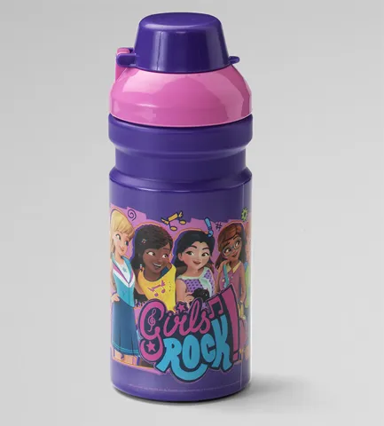 Drink Bottle Friends Purple 'Girls Rock!'