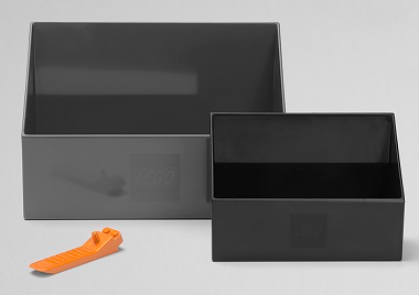 Brick Scooper Set - Black / Dark Bluish Gray