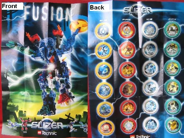 Slizer (Throwbot) Poster 1999 - (Sets 8500, 8501, 8502, 8503)