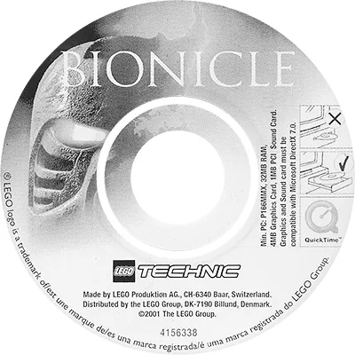 BIONICLE In-Can CD-ROM, Black & White