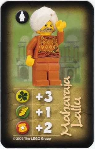 Orient Expedition Game Card, Villain - Maharaja Lallu