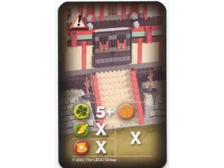 Orient Expedition Game Card, Hazard - Dragon Fortress Front Door