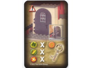 Orient Expedition Game Card, Hazard - Dragon Fortress Door with Keyhole
