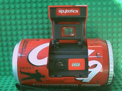 Camera, Spybotics 35mm Spy, Mock Cola Can Pattern