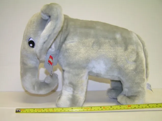 Elephant Large Gray Plush