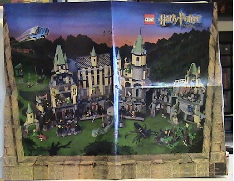 Harry Potter Poster, Chamber of Secrets Series, later, includes 4719 and 4720 on back, Lego Logo on Right