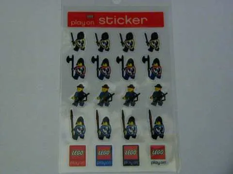 Sticker Sheet, Minifigures Sheet, Castle