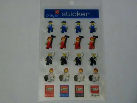 Sticker Sheet, Minifigures Sheet, Town