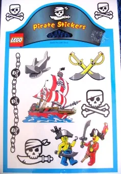 Sticker Sheet, Pirates Sheet of 9