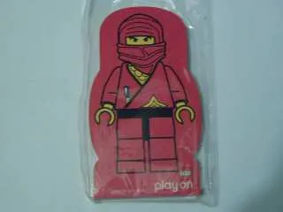 Memo Pad Minifigure - (X) Ninja Red