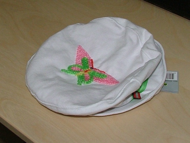 Hat, Beaded Butterfly