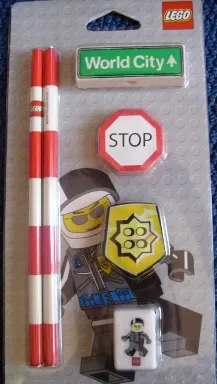 Pencil, Pencil and Eraser Pack, World City blister pack