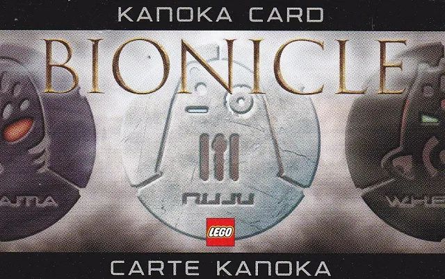 BIONICLE Kanoka Card - Nuju - 180 Points